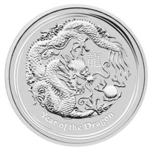 1/2 oz Lunar Year of The Dragon 2012 Perth Mint stříbrná mince
