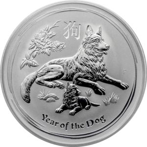 1 oz Lunar Year of The Dog 2018 Perth Mint stříbrná mince