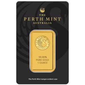 31,1 g (1 oz) Perth Mint zlatý slitek
