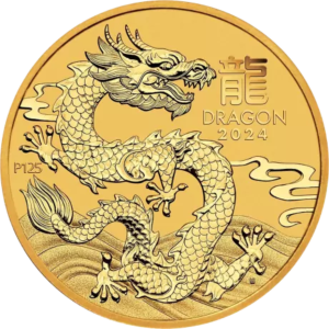 1/10 oz Dragon | rok draka | 2024 | Lunární série III | The Perth Mint | zlatá investiční mince 999.9