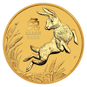 1/2 oz Rabbit | 2023 | Lunární série III | The Perth Mint | zlatá investiční mince 999.9