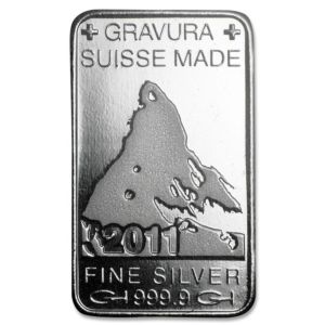 1/2 oz Gravura | 2011 |  Švýcarsko | stříbrný investiční slitek 999.9