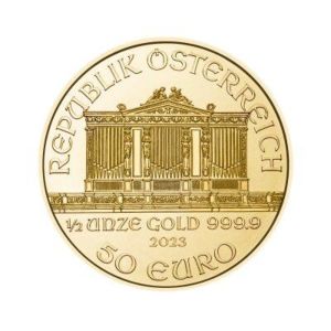 1/2 oz Wiener Philharmoniker | 2023 | Münze Österreich | zlatá investiční mince 999.9