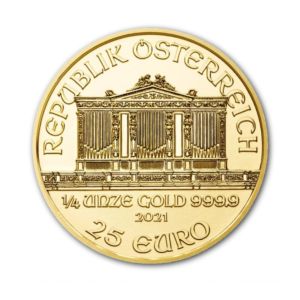 1/4 oz Wiener Philharmoniker | 2021 | Münze Österreich | zlatá investiční mince 999.9