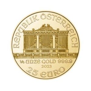 1/4 oz Wiener Philharmoniker 2023 Münze Österreich zlatá mince