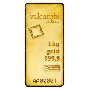 1000 g Valcambi zlatý slitek - odlévaný