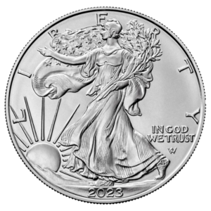1 oz American Eagle 2023 	US mint stříbrná mince