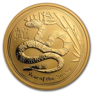 1 oz Year of the Snake | 2013 | Lunární série II | The Perth Mint | zlatá investiční mince 999.9