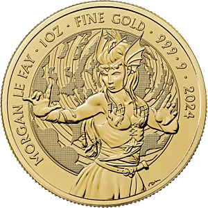 1 oz Morgan Le Fay | Myths and Legends  | Mýty a legendy | 2024  | The Royal Mint | zlatá investiční mince 999.9