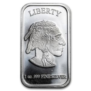 31,1 g (1 oz) Liberty Buffalo stříbrný slitek