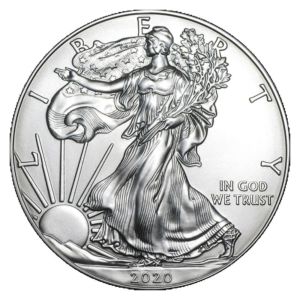 1 oz American Eagle 2020 	US mint stříbrná mince