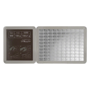 100 x 1 g Valcambi CombiBar - dělitelný stříbrný slitek