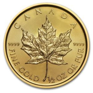 1/2 oz Maple Leaf 2017 Royal Canadian Mint zlatá mince