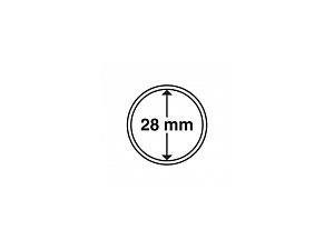 Kapsle na mince s vnitřním průměrem 20 mm