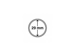 Kapsle na mince s vnitřním průměrem 29  mm