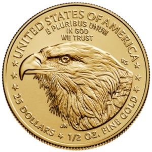 1/2 oz American Eagle 2023 | U.S. Mint | zlatá investiční mince 916.7