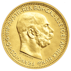 20 koruna František Josef I. 1915 (novoražba) Münze Österreich zlatá mince