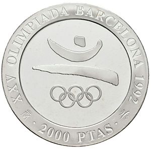 27 g  | Letní Olympijské hry Barcelona 1992 | Španělsko | Juan Carlos I. | 1990 | 2000 Pesetas | PROOF | stříbrná investiční mince 925