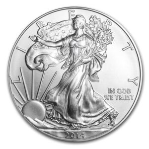 1 oz American Eagle 2014 US mint stříbrná mince