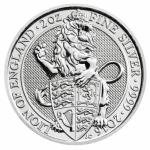 2 oz The Queen´s Beasts Collection | Lion of England | 2016 | Royal Mint | stříbrná investiční mince 999.9