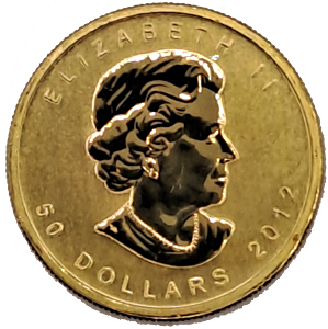 1 Oz Maple Leaf 2012 Royal Canadian Mint zlatá mince