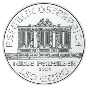 1 oz Wiener Philharmoniker | 2024 | Münze Österreich | stříbrná investiční mince 999