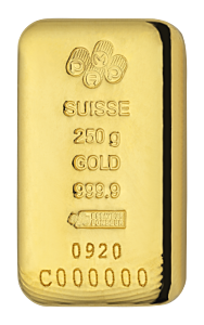 250 g Pamp | odlévaný | zlatý investiční slitek 999.9