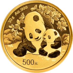 30 g  Čínská panda | 2024 | China Mint | zlatá investiční mince 999