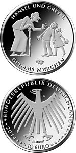 10 euro - Grimms Märchen: Hänsel und Gretel stříbrná mince ( Proof )