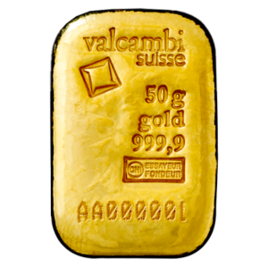 50 g Valcambi | odlévaný | zlatý investiční slitek 999.9