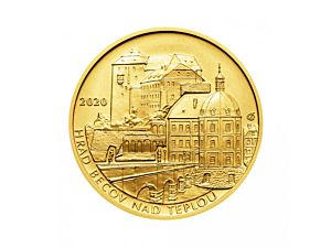 1/2 oz zlatá mince 999.9 |  Hrad Bečov nad Teplou z cyklu Hrady  | Česká mincovna | ČNB