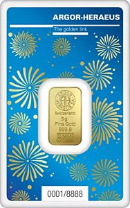 5 g Argor Heraeus | rok Zajíce | zlatý investiční slitek 999.9