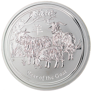 1/2 oz Year of The Goat 2015 Perth Mint stříbrná mince