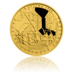 Pražské povstání | Česká mincovna | proof | zlatá investiční mince 986