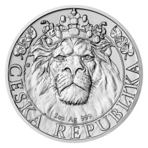 2 oz Český lev 2022 standard stříbrná mince