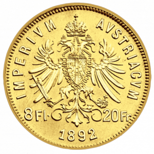 8 Zlatník František Josef I. | 1892 | novoražba | Münze Österreich | zlatá investiční mince 900