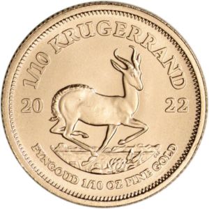 1/10 Oz Krugerrand 2022 SA Mint zlatá mince