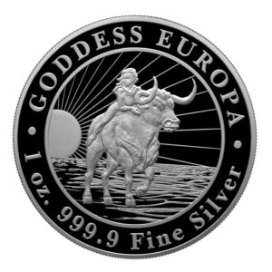 1 oz Goddess Europa 2022 stříbrná mince
