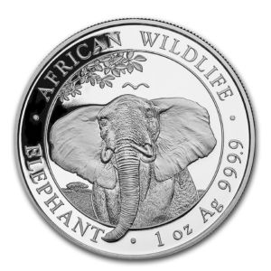1 oz Elephant 2021 stříbrná mince