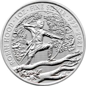 1 oz Robin Hood 2021 stříbrná mince