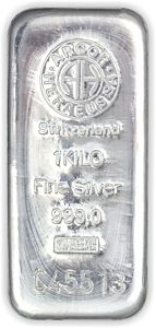 1000 g Argor Heraeus stříbrný slitek