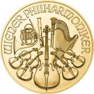 1 oz Wiener Philharmoniker 2020 Münze Österreich zlatá mince