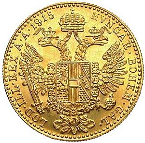 Dukát František Josef I. | 1915 | novoražba | Münze Österreich | zlatá investiční mince 986
