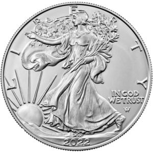 1 oz American Eagle 2022 	US mint stříbrná mince
