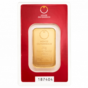20 g Münze Österreich zlatý slitek