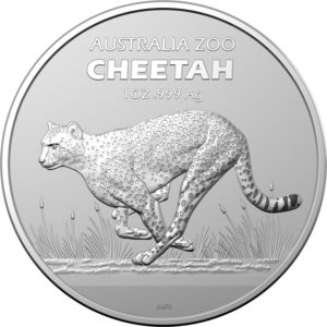 1 oz CHEETAH  (AUSTRALIA ZOO) 2021 Perth Mint stříbrná mince