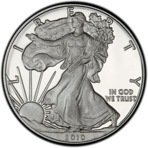 1 oz American Eagle 2010 US mint stříbrná mince
