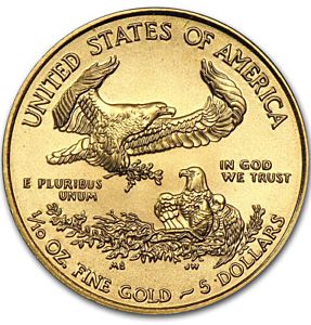 1/10 oz American Eagle 2021 | U.S. Mint |typ 1 | zlatá investiční mince 916.7