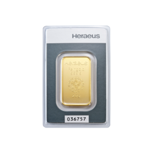 Zlatý investiční slitek 20 g Heraeus  | 999.9