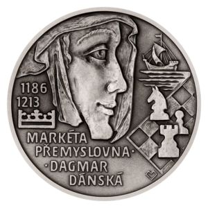Stříbrná medaile Slavné nevěsty - Markéta Přemyslovna | stand | 2022 | Česká Mincovna | Ag 999 